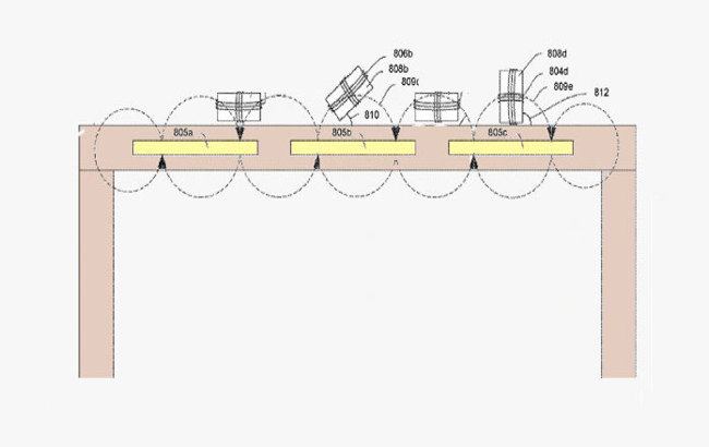 Apple запатентовала стол со встроенной беспроводной зарядкой